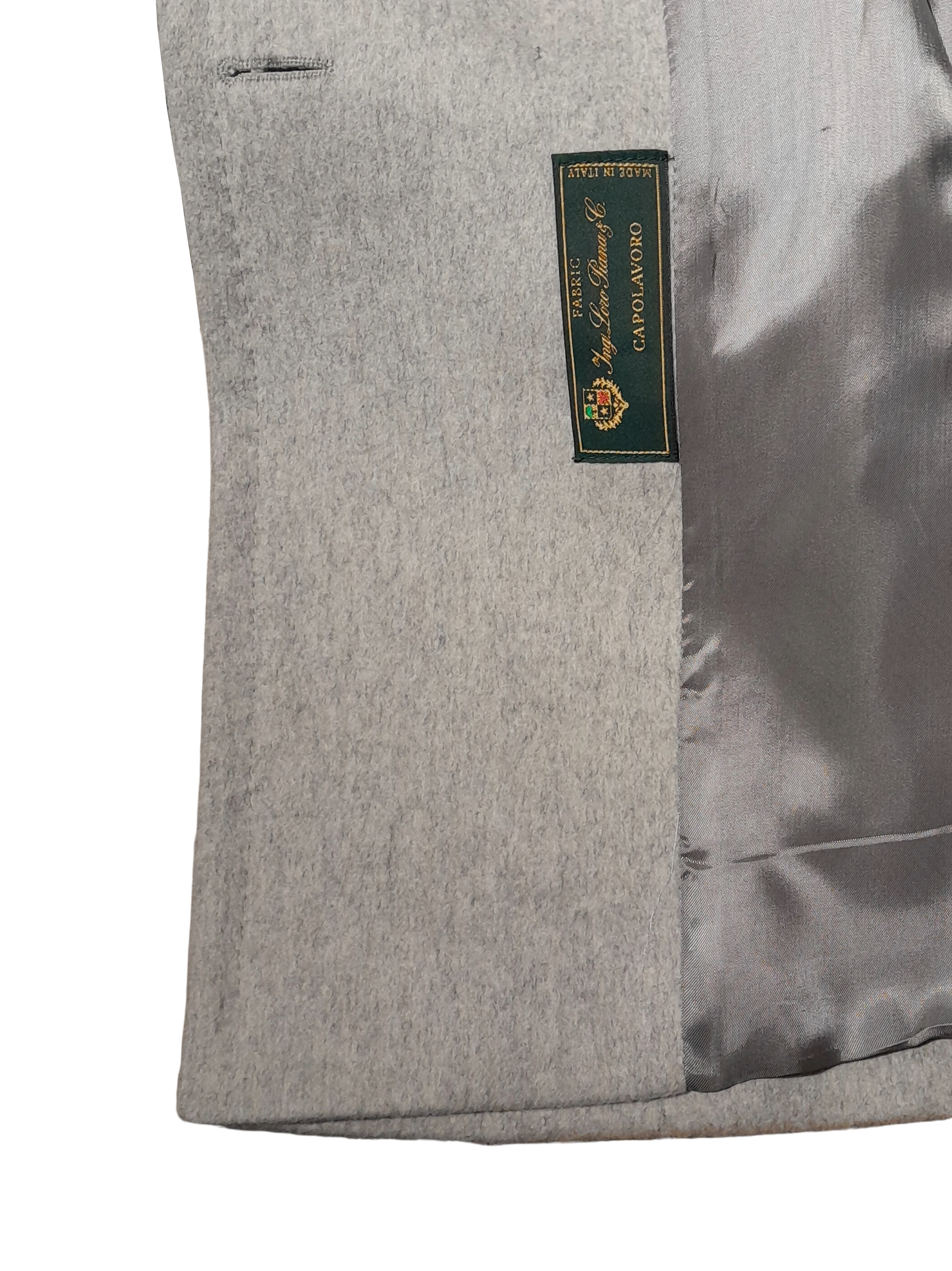 Loro Piana Fabric Woman Coat Peacoat Double-Breasted Grey