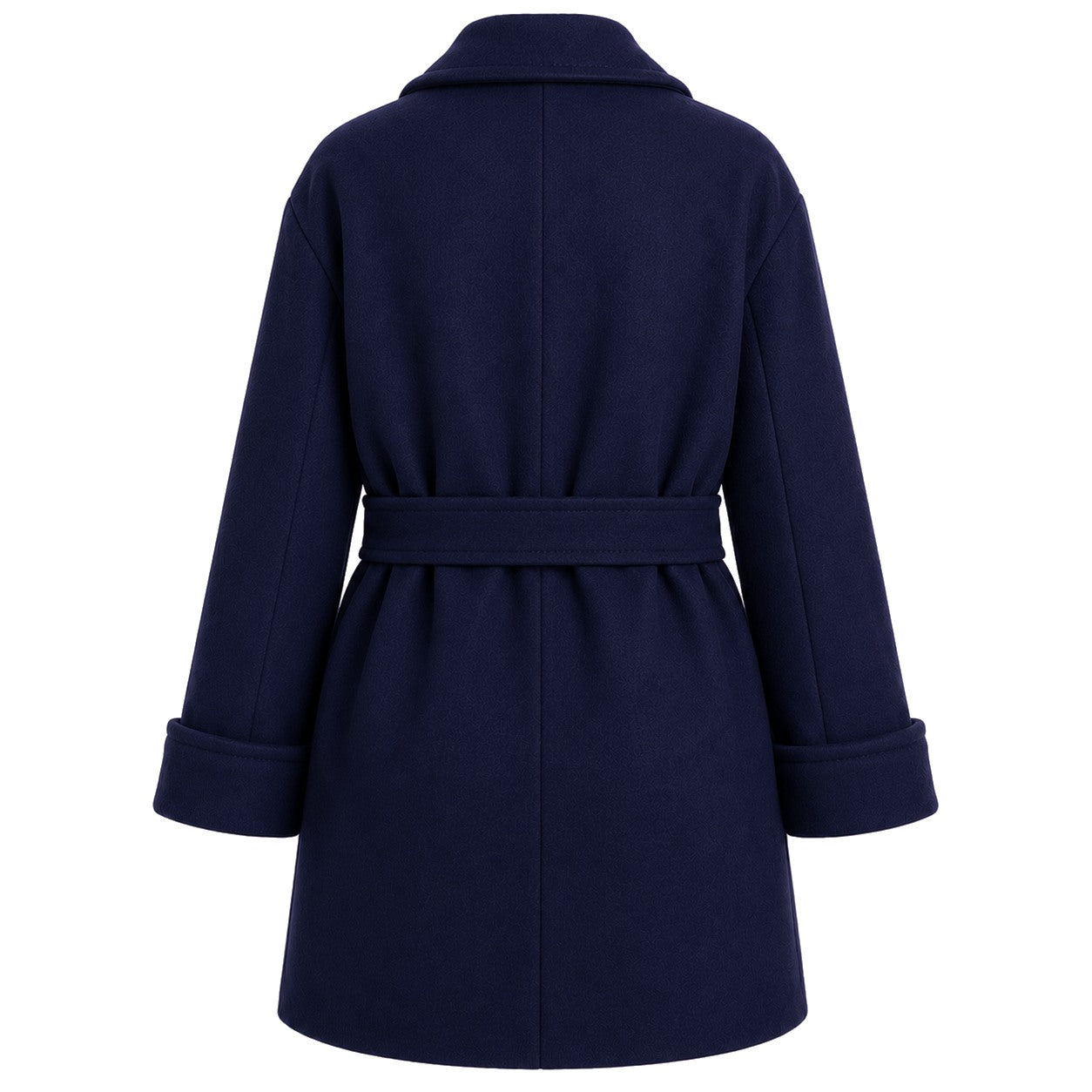 Loro Piana Fabric Woman Coat Peacoat Double-Breasted Blue