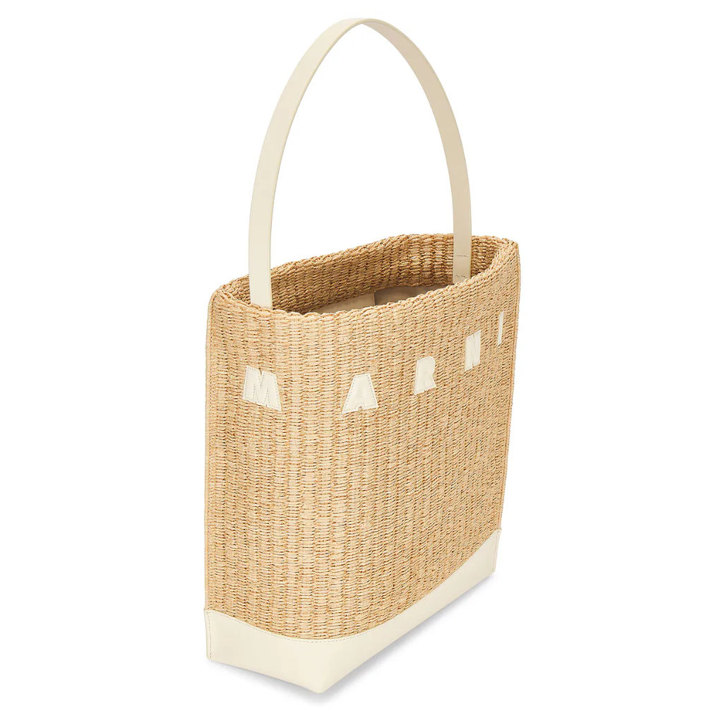 Marni Woman Medium Museo Hobo Bag Beige