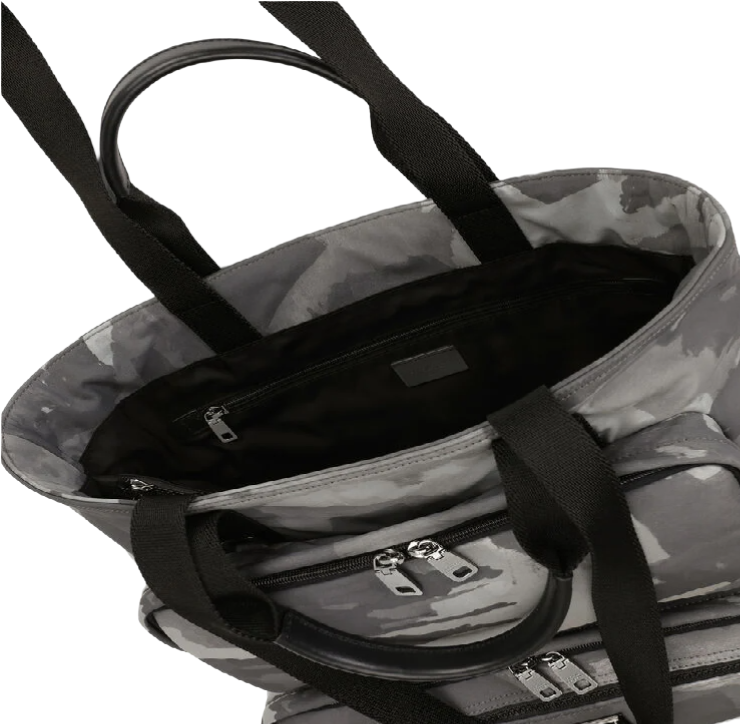 Dolce & Gabbana Man Backpack Camo Black White Camouflage
