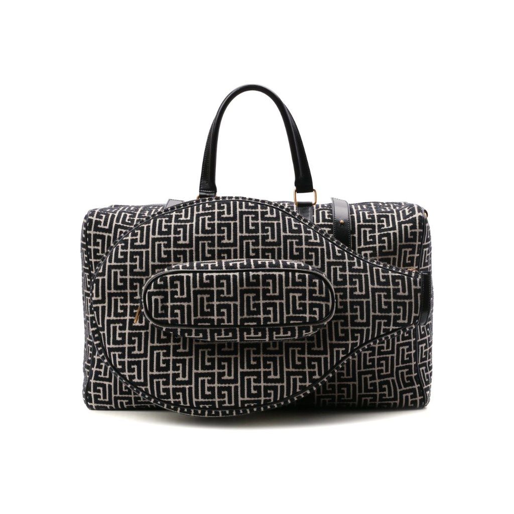 Balmain Man Borsone Voyage Duffle Bags Black