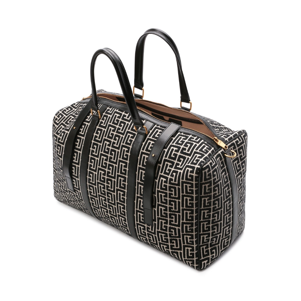 Balmain Man Borsone Voyage Duffle Bags Black