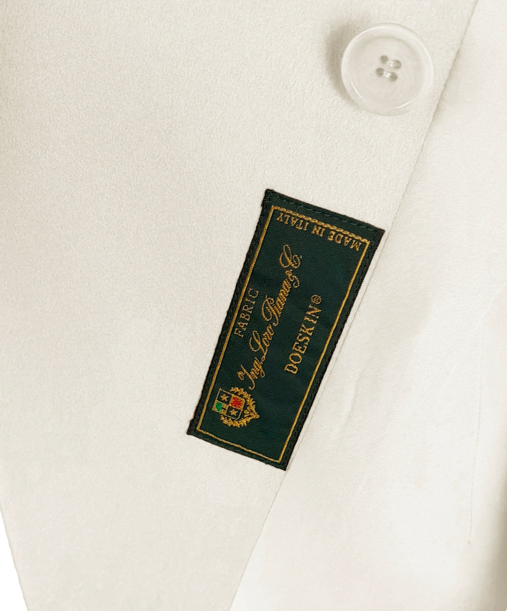 Loro Piana Fabric Woman Jacket Double-Breasted Cream White