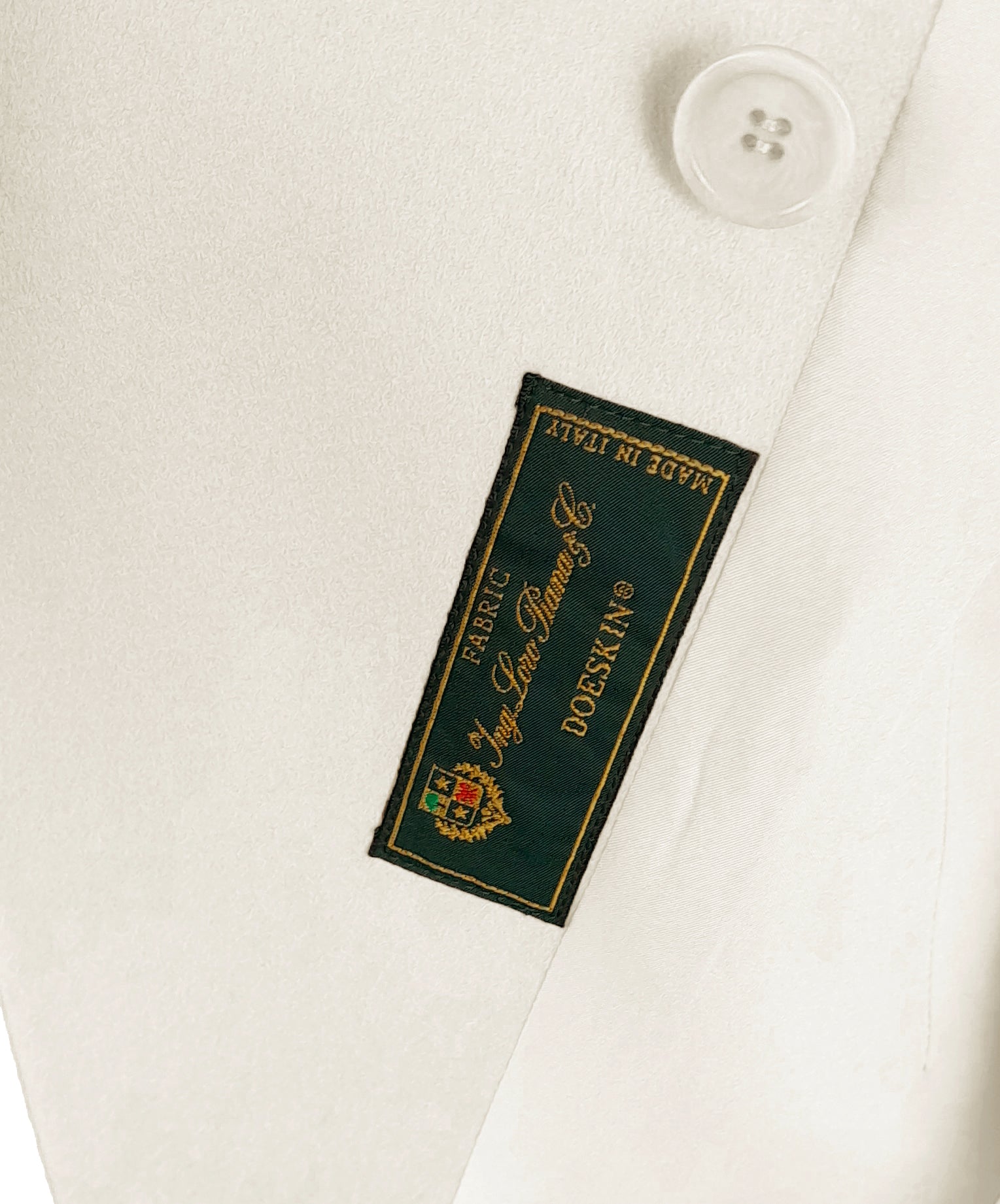 Loro Piana Fabric Woman Jacket Double-Breasted Cream White