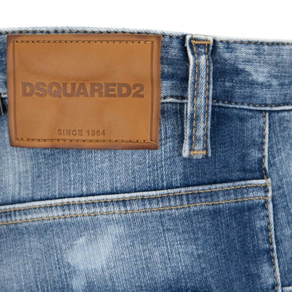 Dsquared2 Man Denim Skater Jeans Blue