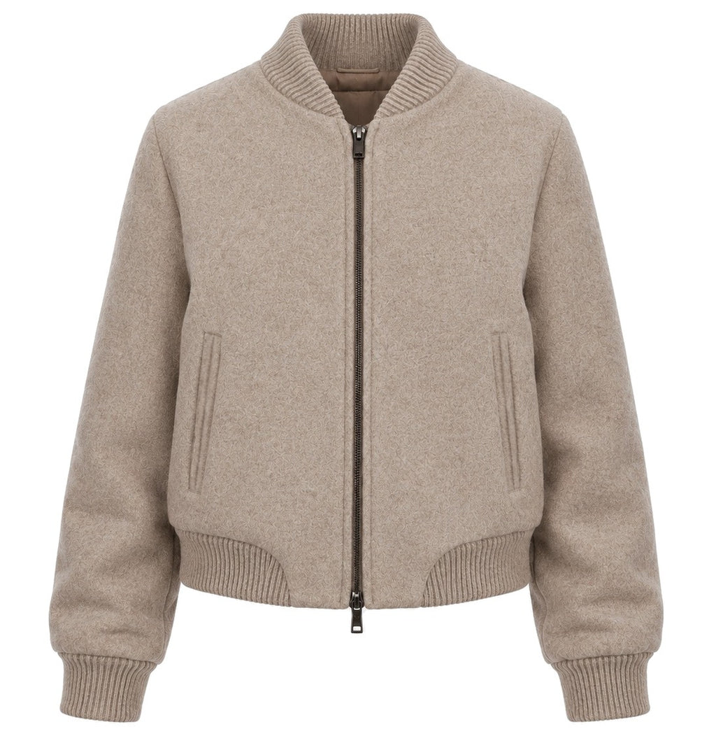 Loro Piana Fabric Woman Bomber Beige