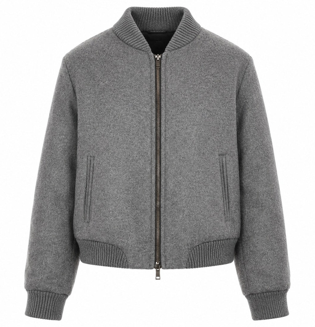 Loro Piana Fabric Woman Bomber Grey