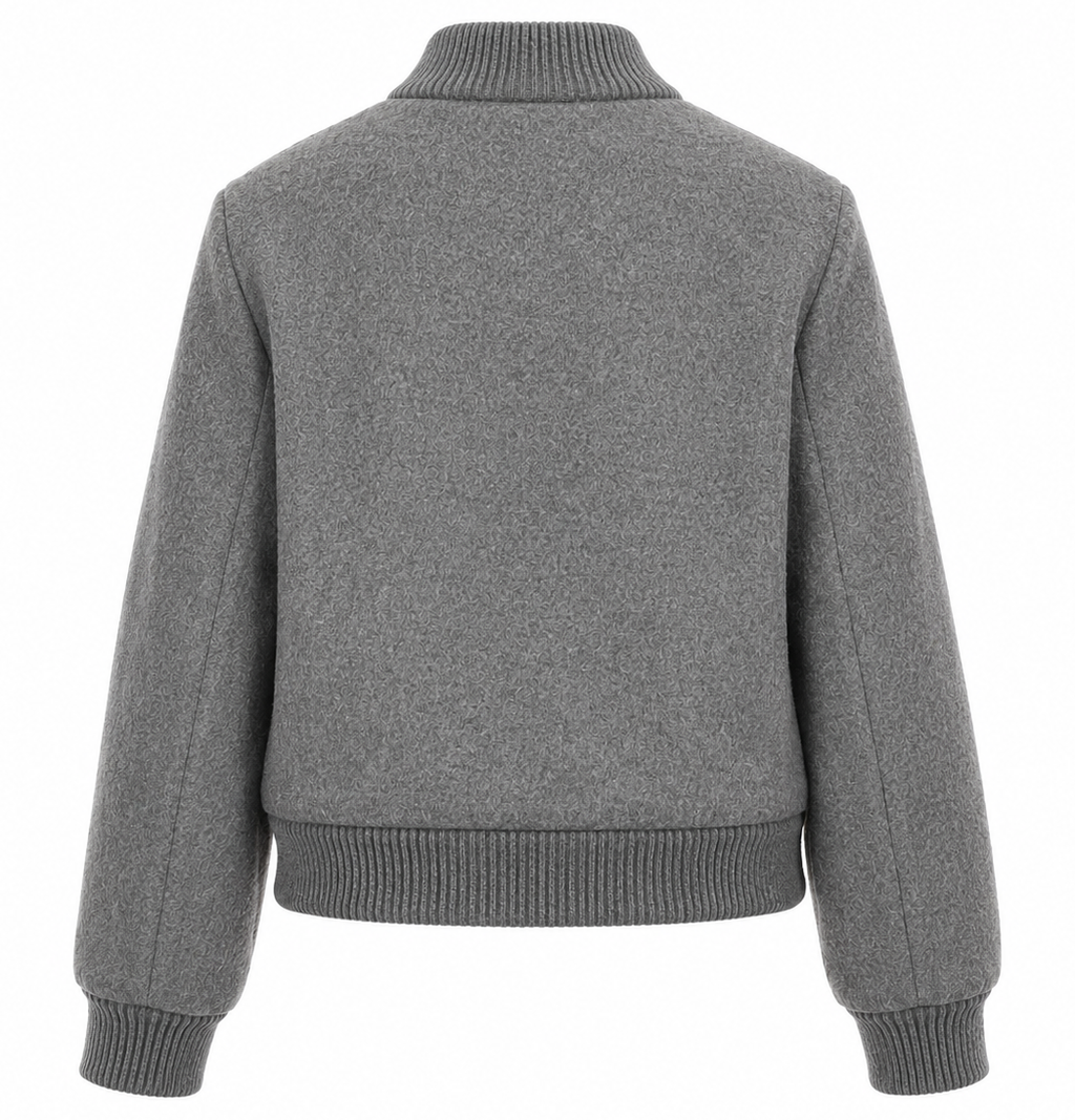 Loro Piana Fabric Woman Bomber Grey