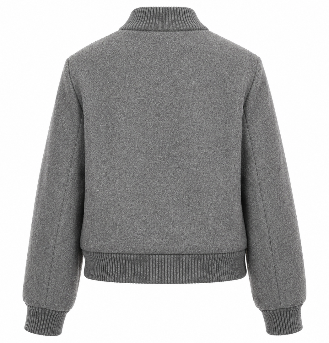 Loro Piana Fabric Woman Bomber Grey