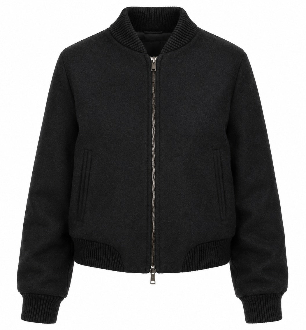 Loro Piana Fabric Woman Bomber Black