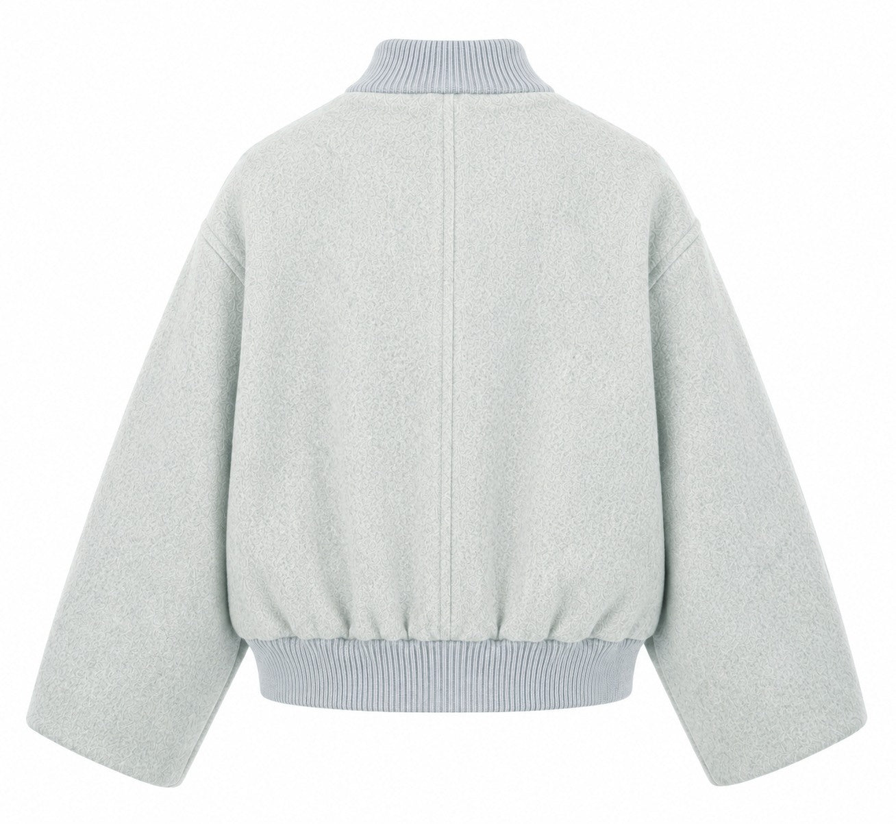 Loro Piana Fabric Woman Bomber Ghiaccio Ice