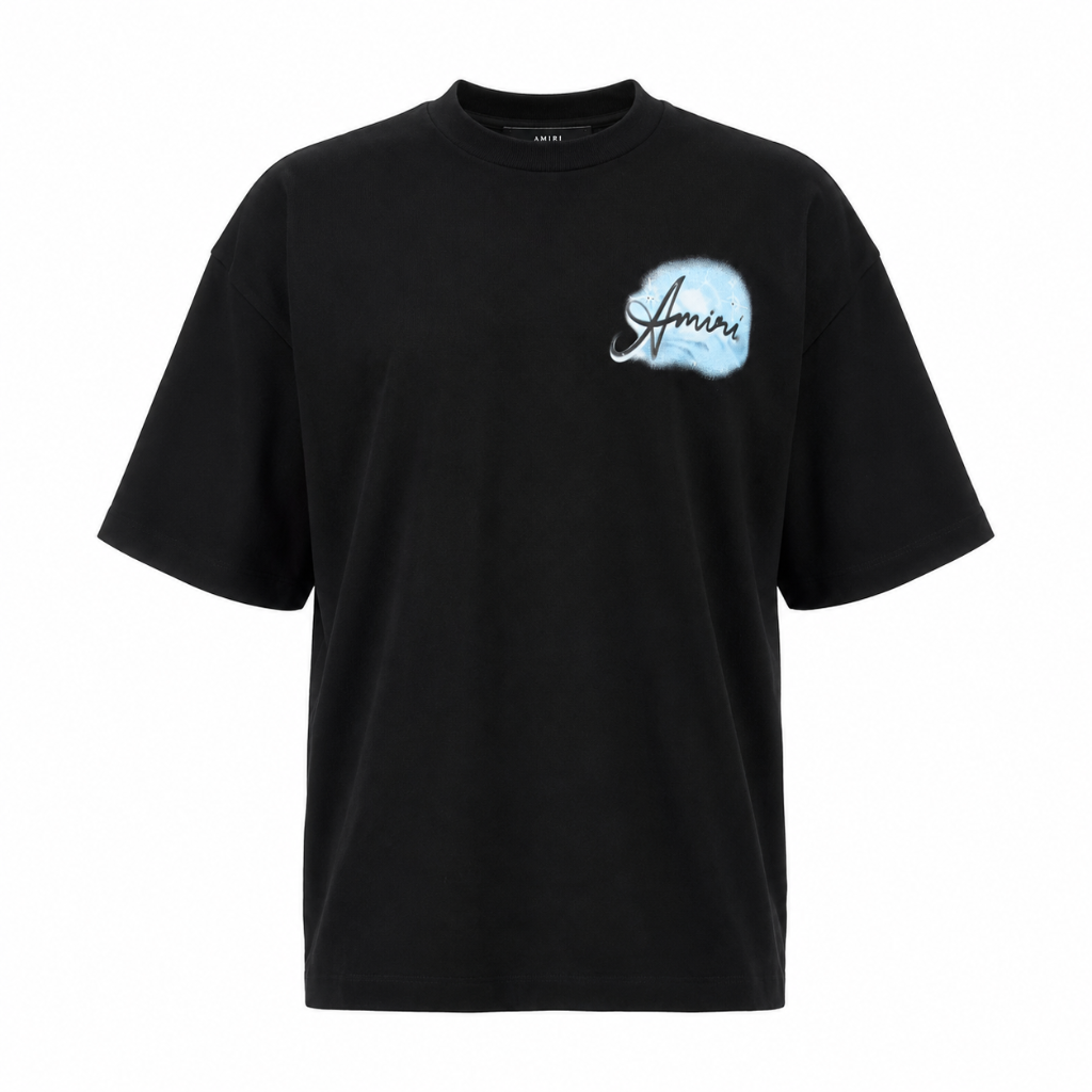Amiri Man Paradise Brush T-Shirt Black