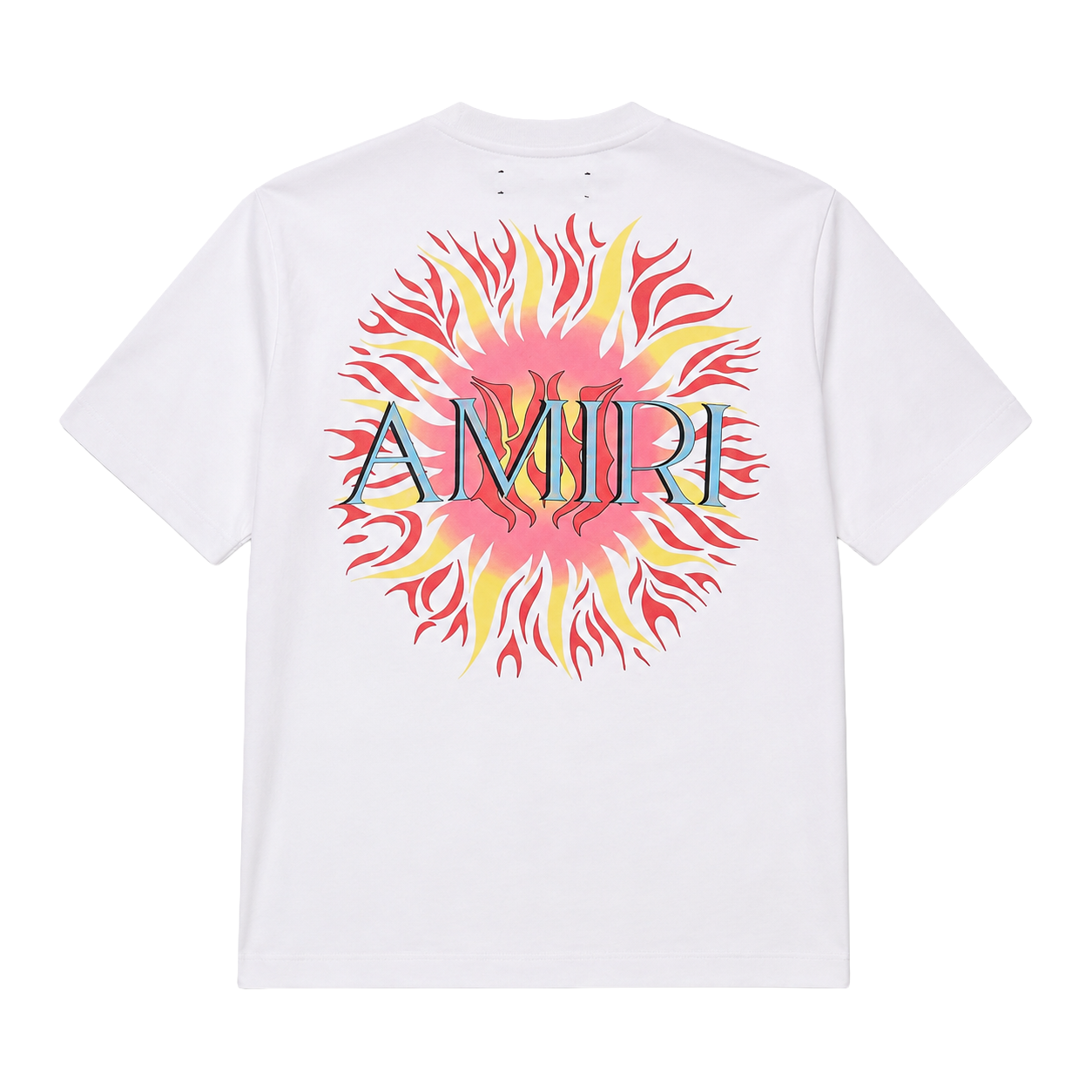 Amiri Man Sun Tee T-Shirts Tops White