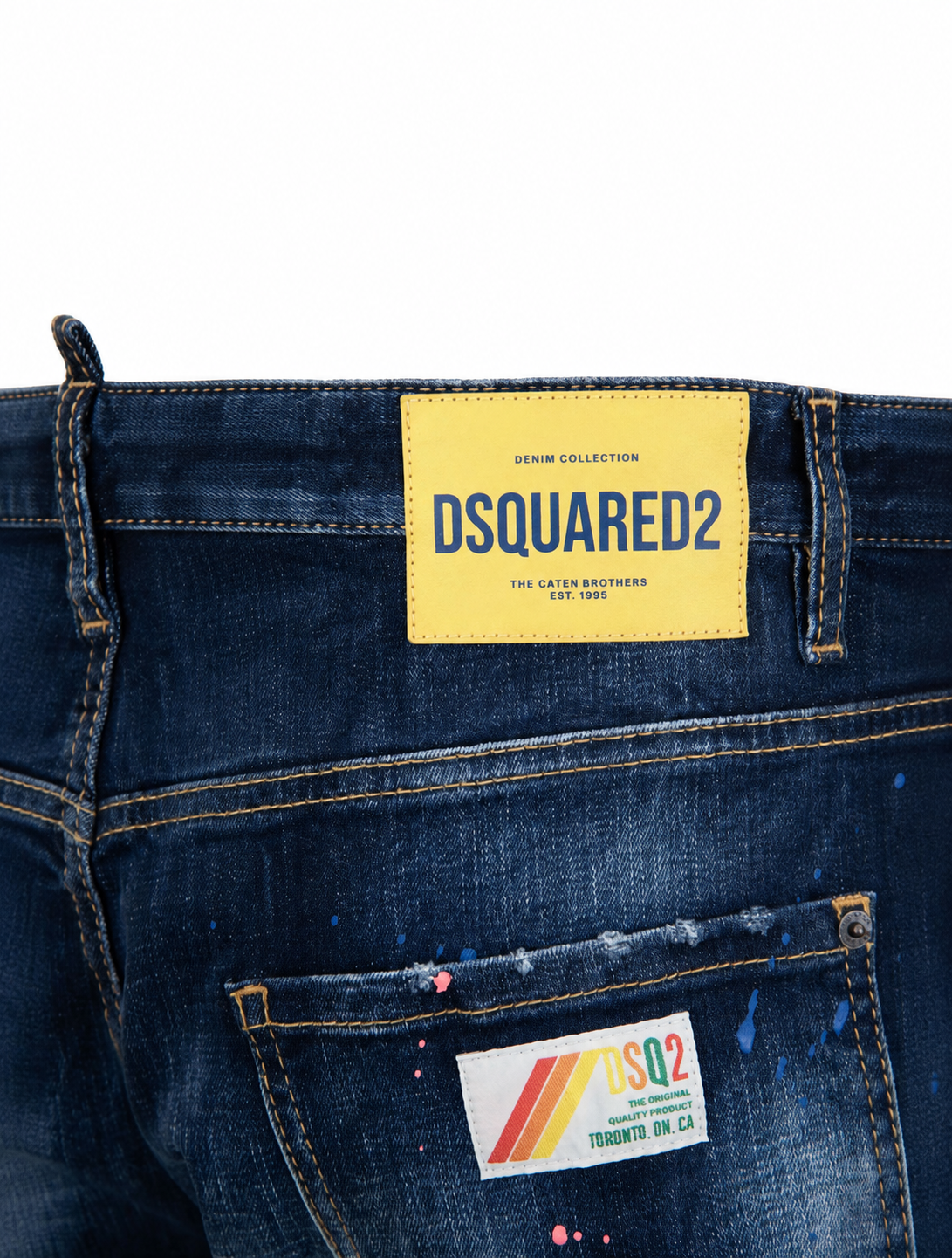 Dsquared2 Man Denim Sexy Twist Jeans Blue