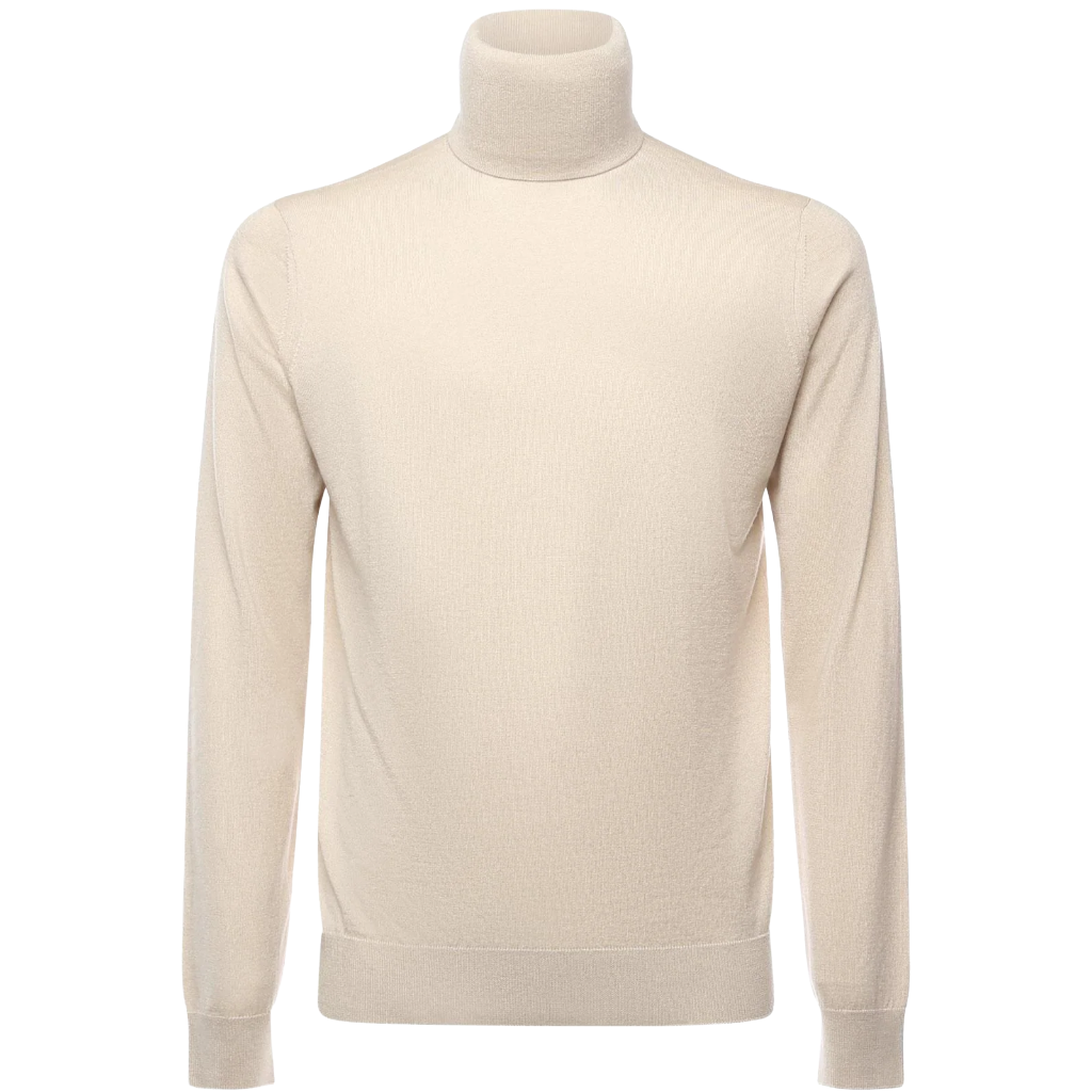 Alpha Studio Man Knit Ciclista Silk Cashmere Beige