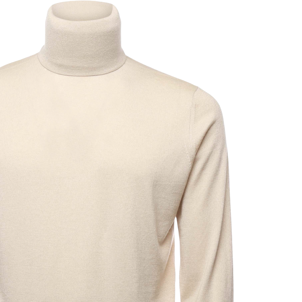 Alpha Studio Man Knit Ciclista Silk Cashmere Beige