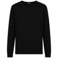 Alpha Studio Man Knit Crew Neck Silk Cashmere Black
