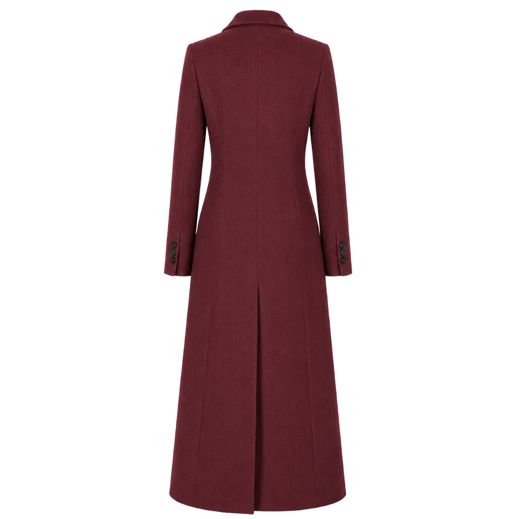 Loro Piana Fabric Woman Coat Long Bordeaux Red
