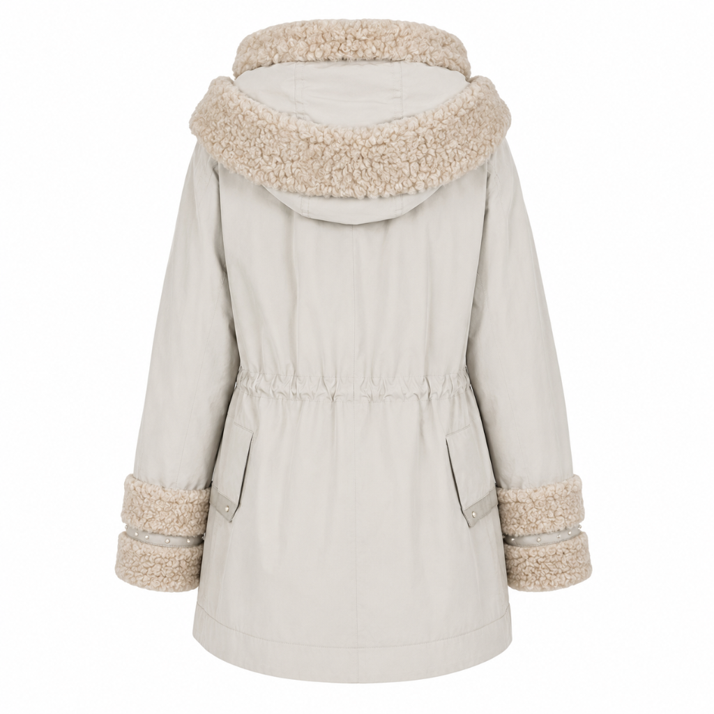 Peuterey Woman Jacket Wapasha Fur Grey