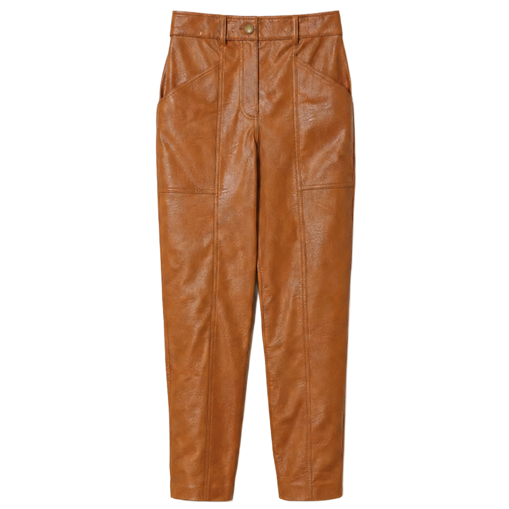 Twinset Woman Trousers Leather Brown