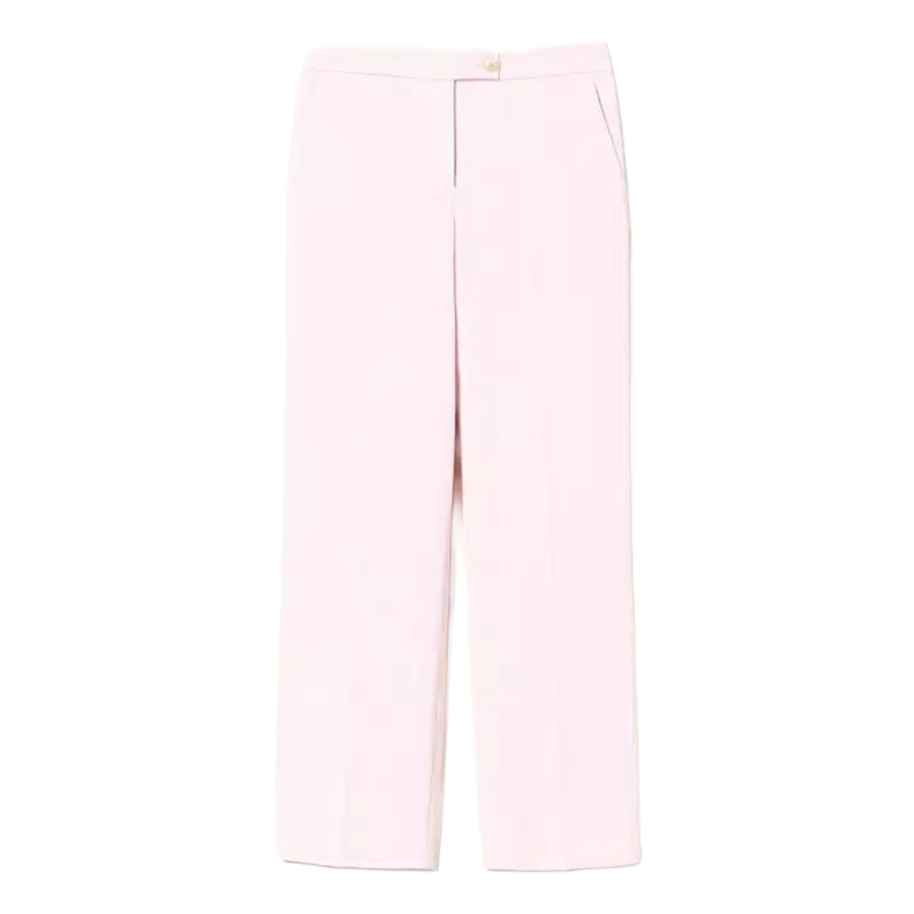 Twinset Woman Trousers Maschile Gesso Pink