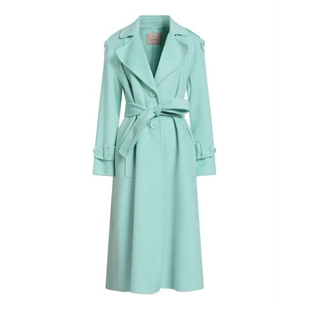Twinset Woman Coat Trench Coat Green