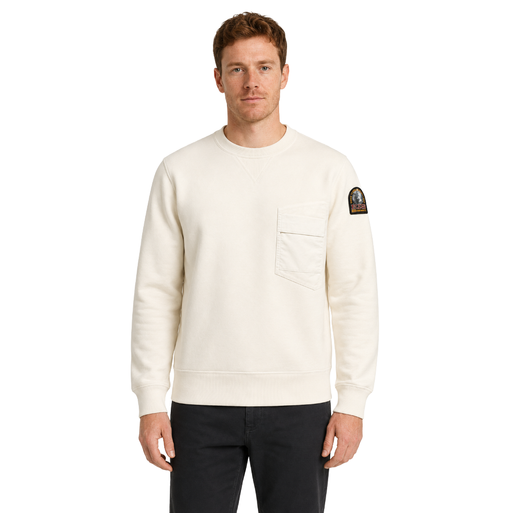 Parajumpers Man Knit Pernhos White