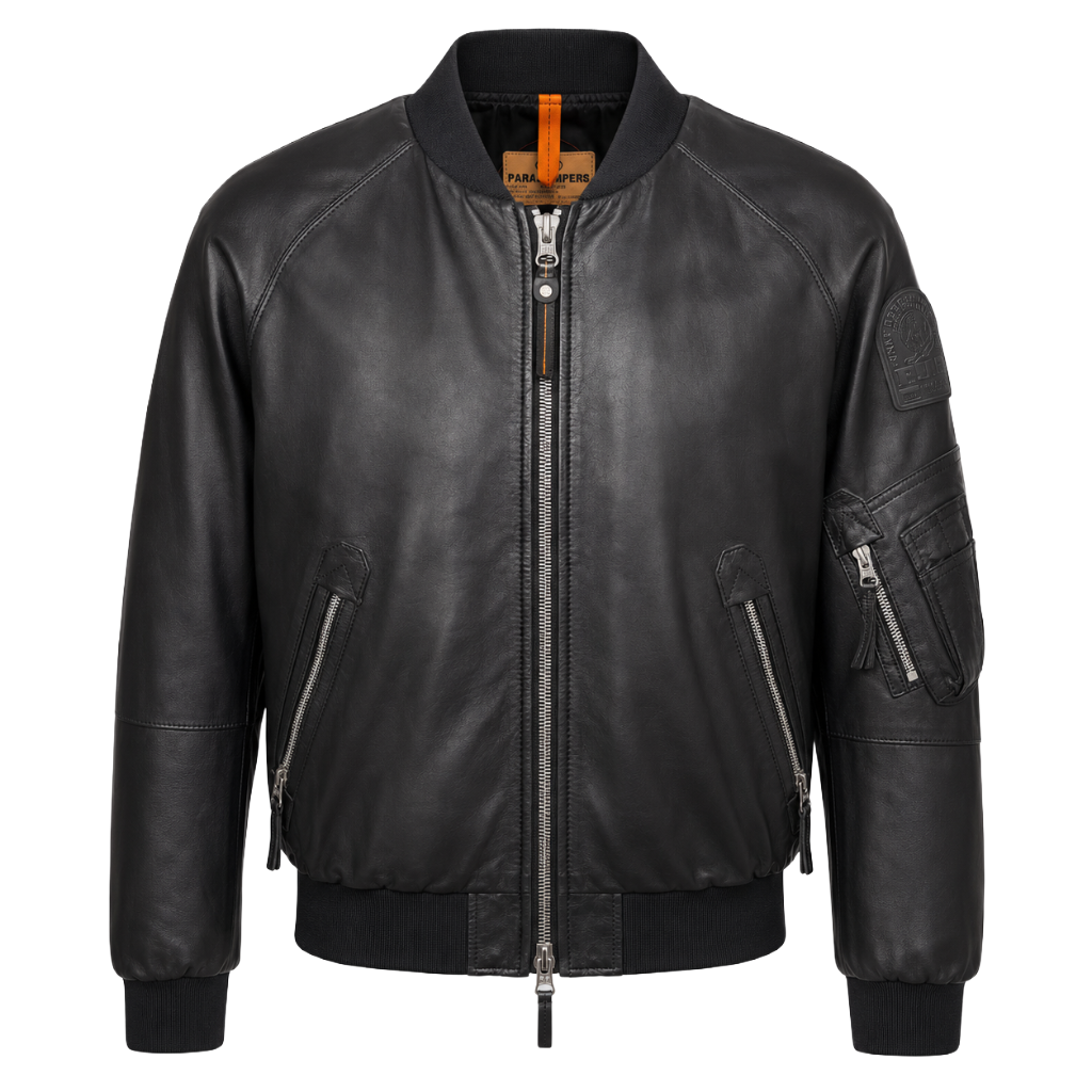 Parajumpers Woman Bomber Faurel Leather Black