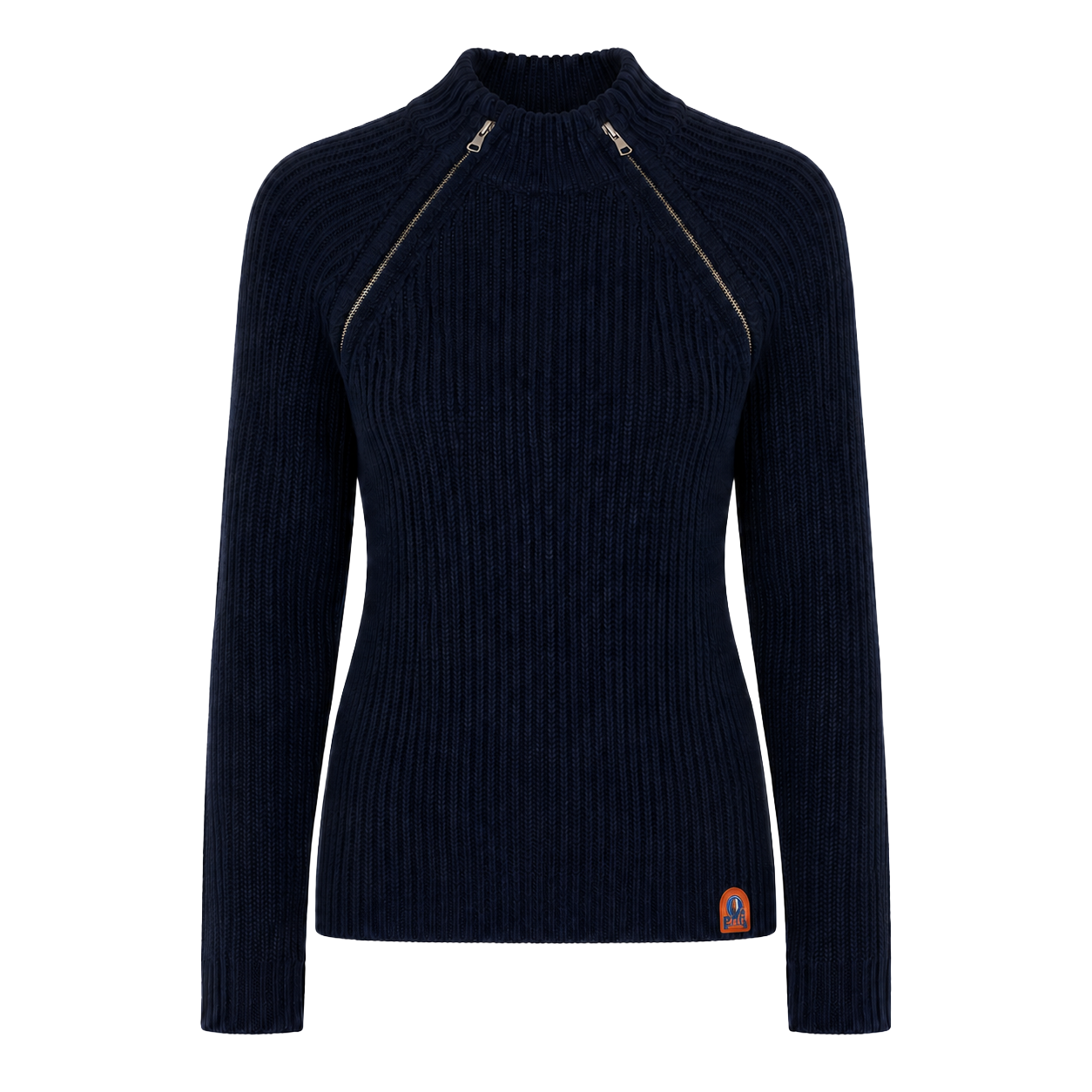 Parajumpers Woman Knit Rib Jumper Blue