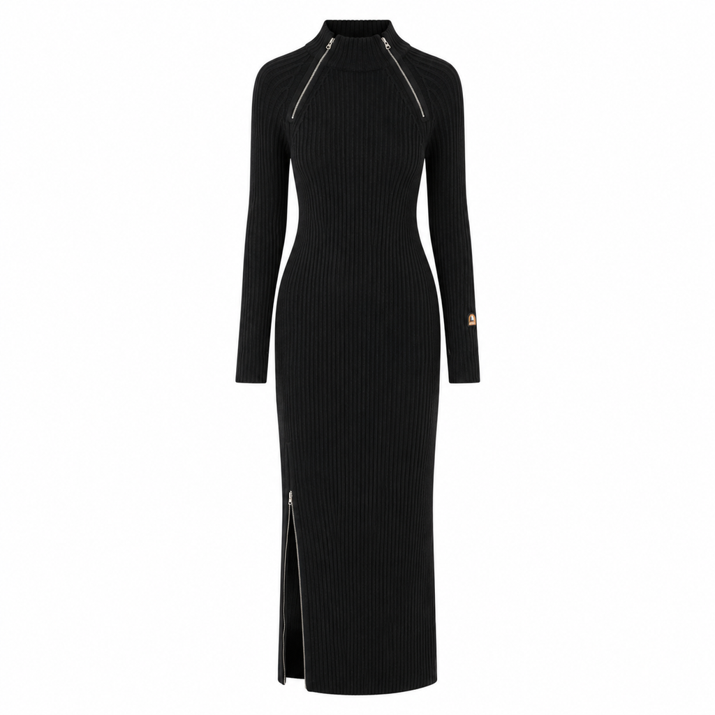 Parajumpers Woman Dress Rib Black