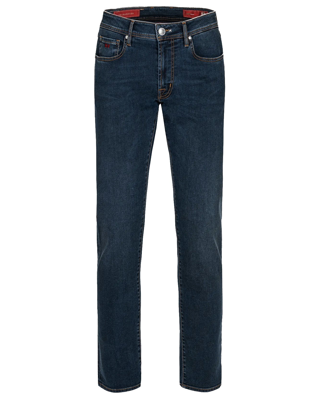 Tramarossa Man Navy Distressed r-elax Tobacco Jeans Blue