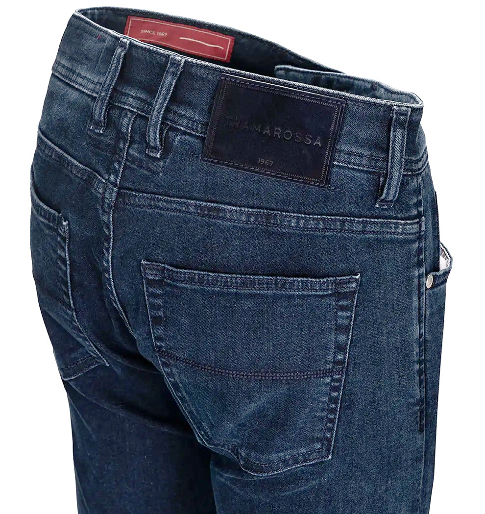 Tramarossa Man Indigo Distressed r-elax Jeans Blue