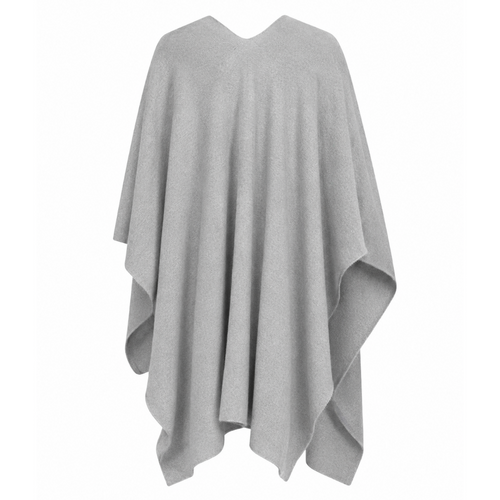 Alpha Studio Unisex Poncho Flanella Poncho Grey