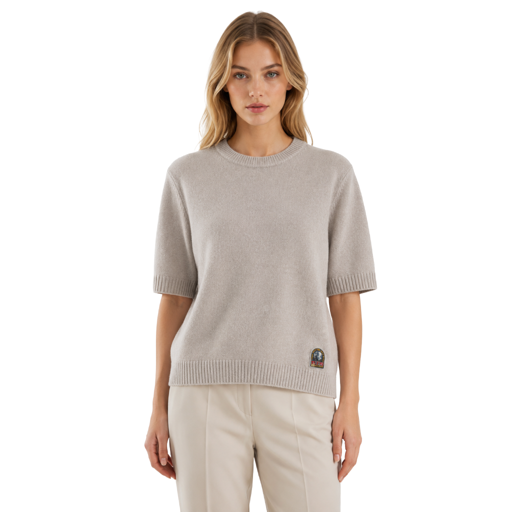 Parajumpers Woman Knit Crew Neck Idria Grey