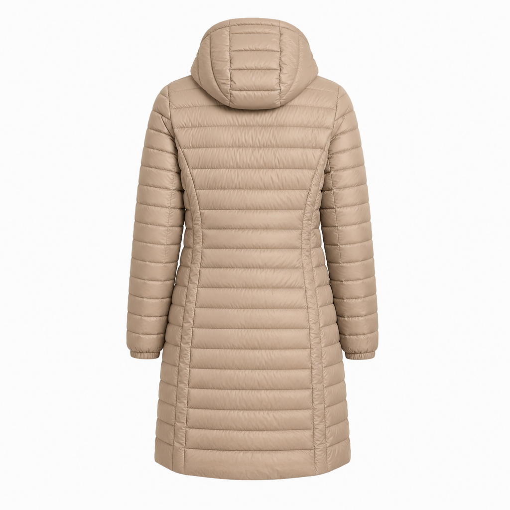 Parajumpers Woman Down Jacket Long Irene Beige