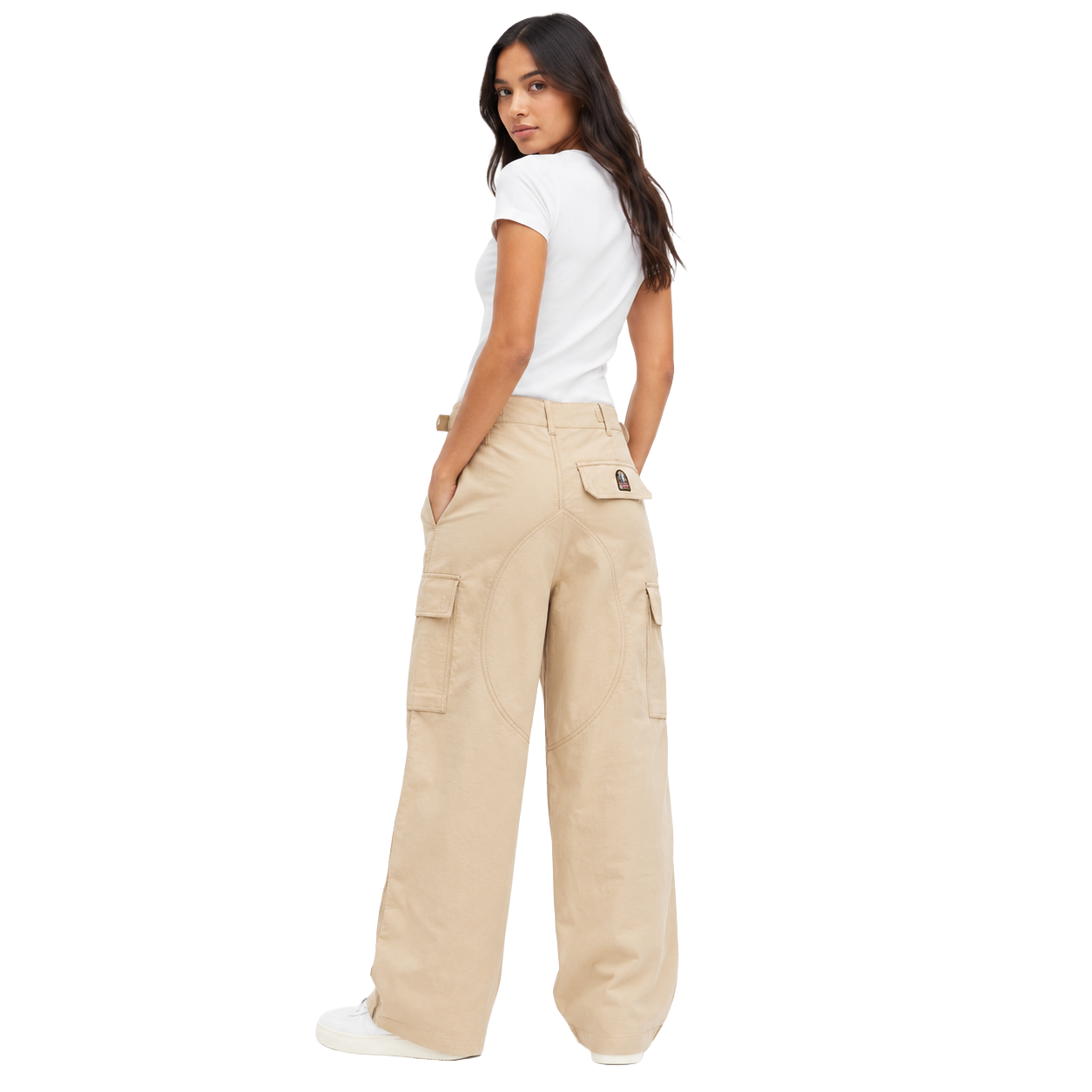 Parajumpers Woman Trousers Cargo Beige