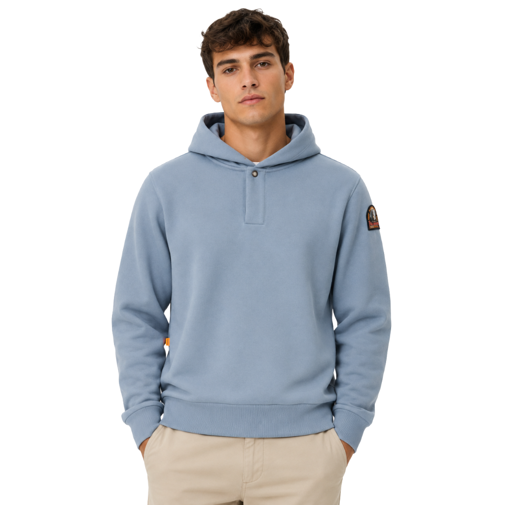 Parajumpers Man Sweatshirt Aidone Light Blue
