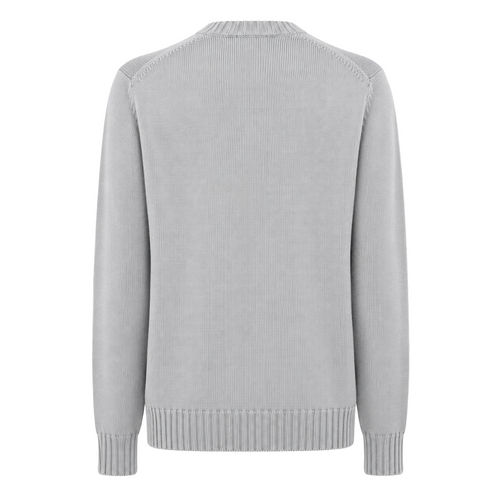 Alpha Studio Man Sweater Crew Neck Nuvola Grey