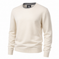 Alpha Studio Man Knit Doppio Neck Beige