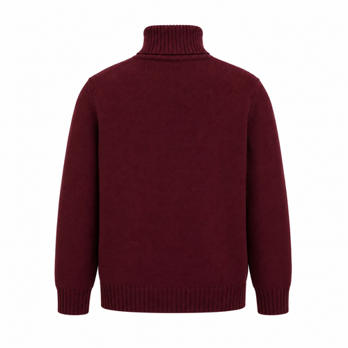 Alpha Studio Man Turtleneck Wool Red