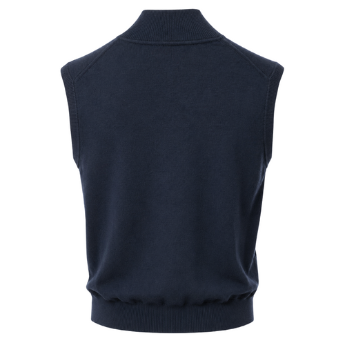 Alpha Studio Man Vest Zip Merinos Blue