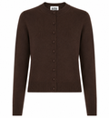 Alpha Studio Woman Rebecca Cropped Long Retrò Sweaters Brown