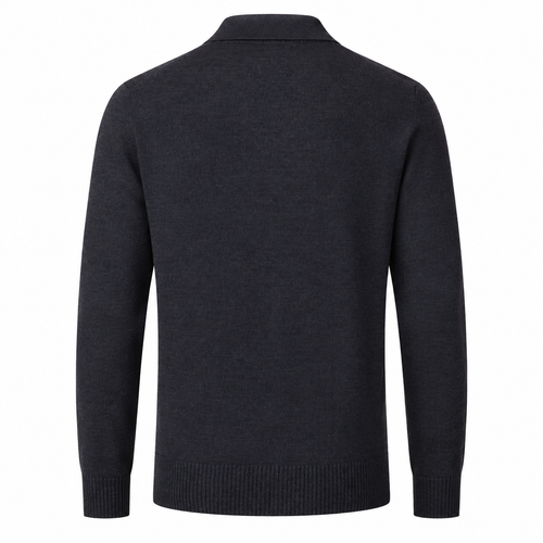 Alpha Studio Man Polo Sleeve Long Grey