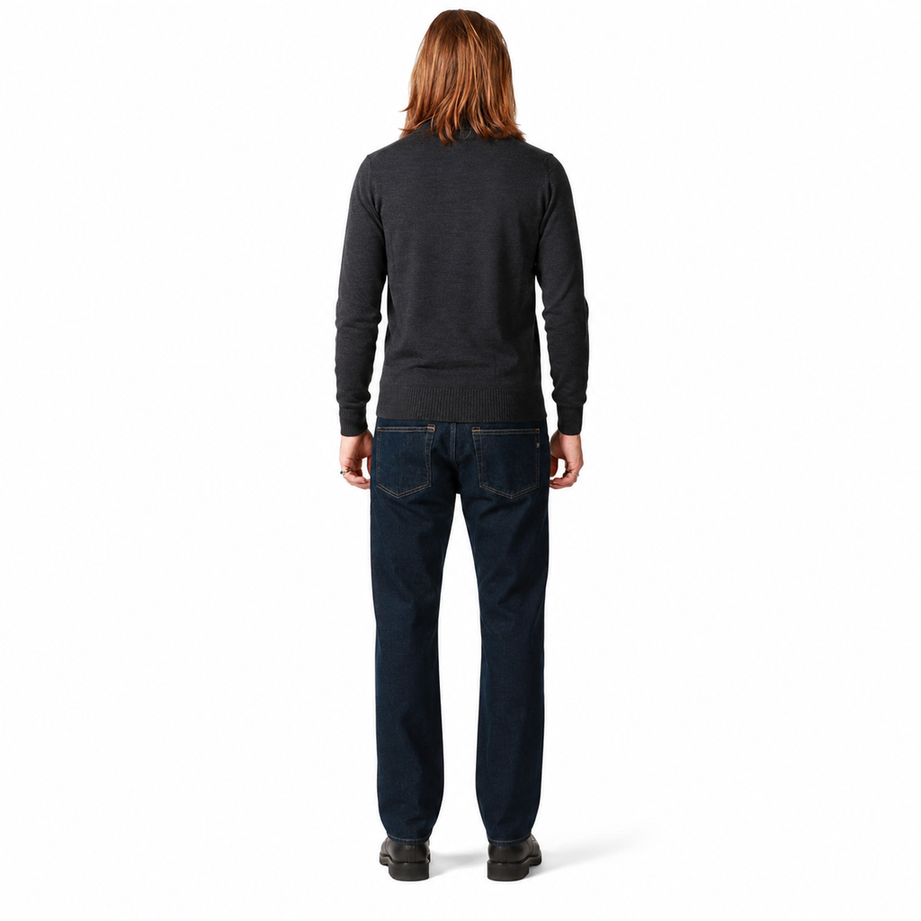 Alpha Studio Man Polo Sleeve Long Grey