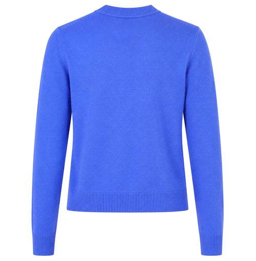 Alpha Studio Woman Rebecca Cropped Long Retrò Sweaters Light Blue