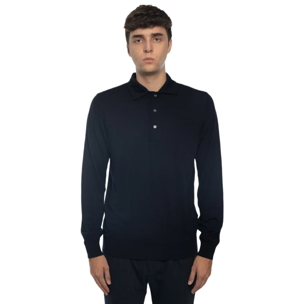 Alpha Studio Man Polo Neck Costruito Blue