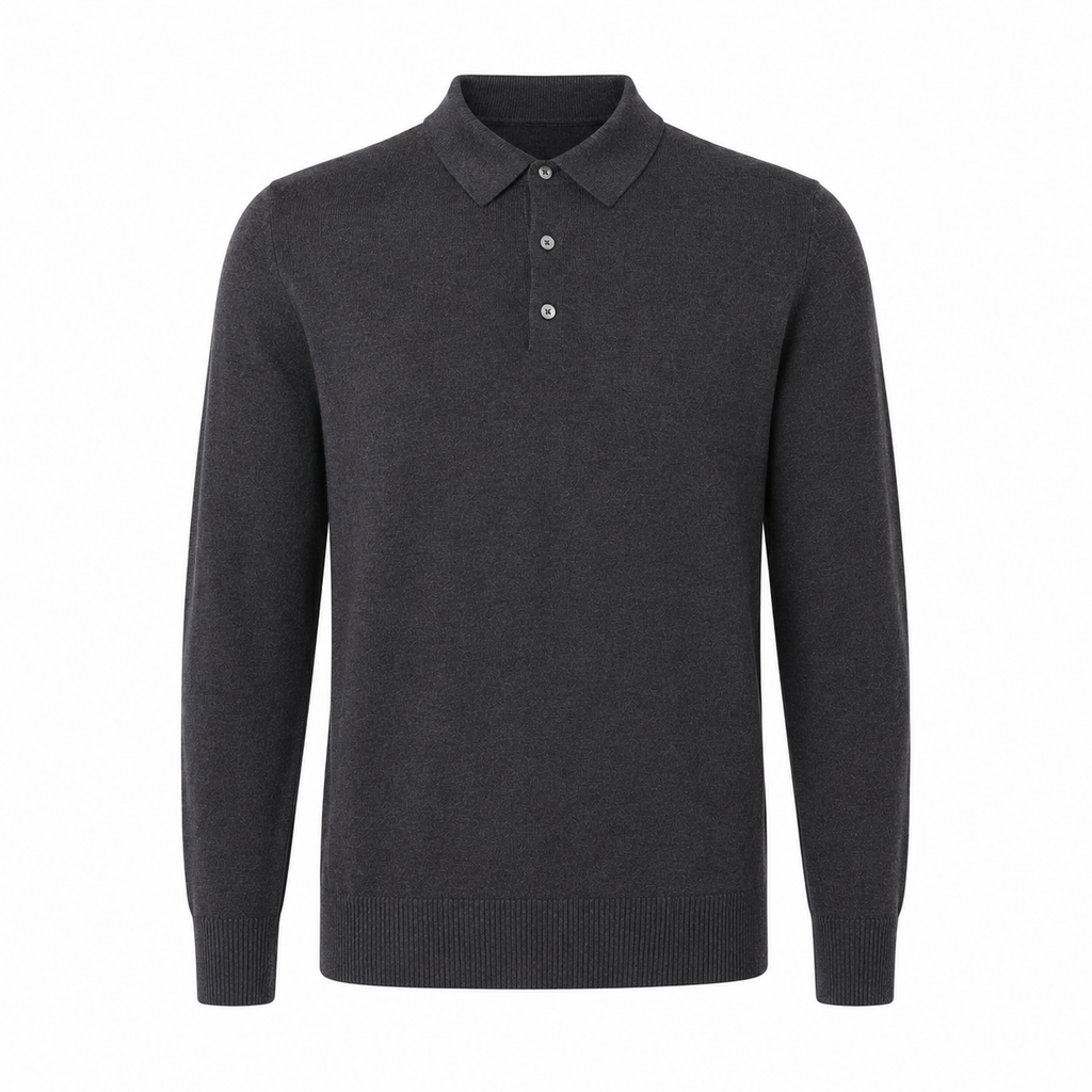 Alpha Studio Man Polo Ultrafine Grey