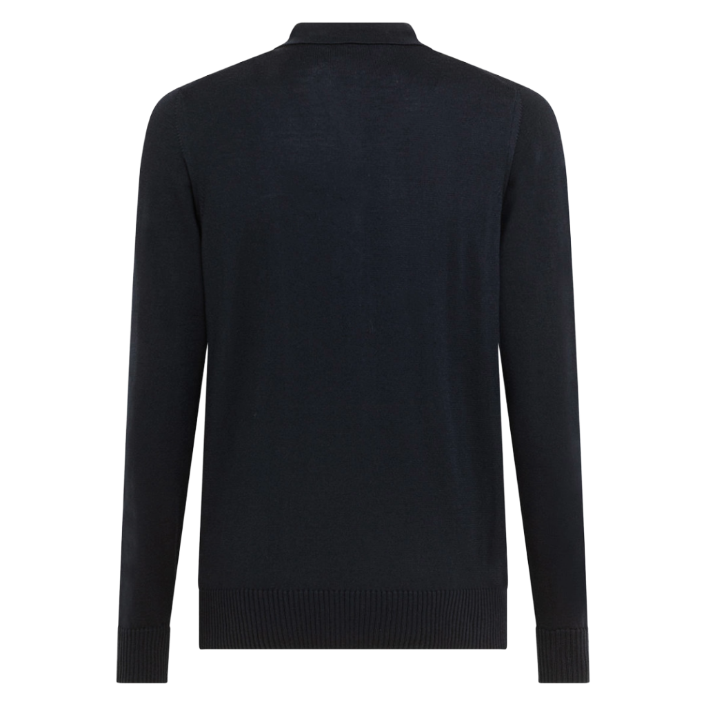 Alpha Studio Man Polo Slim Sleeve Long Blue