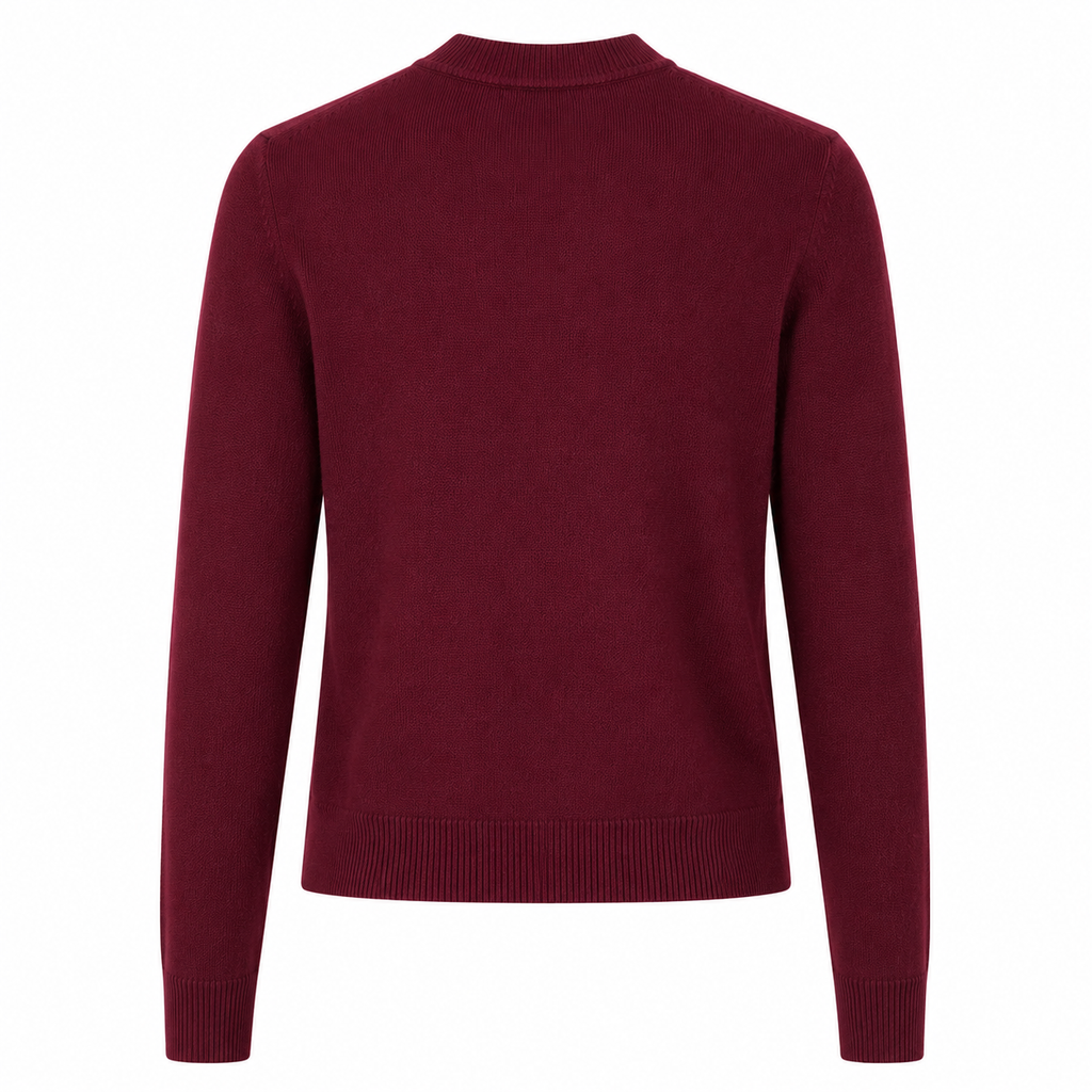 Alpha Studio Woman Rebecca Cropped Long Retrò Sweaters Red