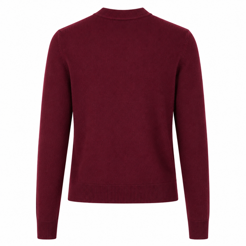 Alpha Studio Woman Rebecca Cropped Long Retrò Sweaters Red